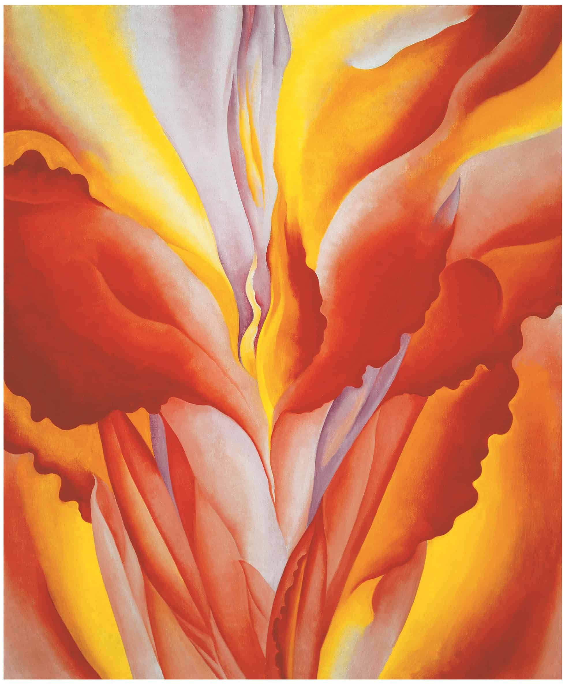 Georgia O'Keeffe Red Canna festménye
